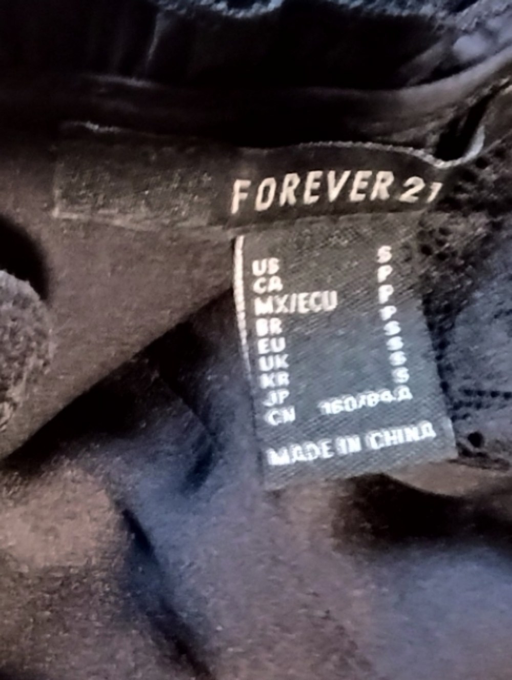 Forever 21 Black Corset Top Women's Small - Picture 2 of 3